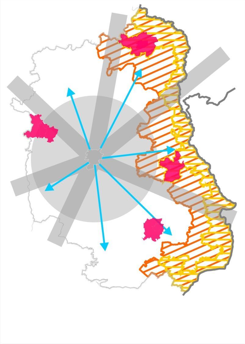 Obszary Strategicznej Interwencji Wyróżnionych zostało 7 propozycji OSI: 1. Lublin wraz z obszarem funkcjonalnym 2. Obszary funkcjonalne miast subregionalnych 3. Obszary przygraniczne 4.