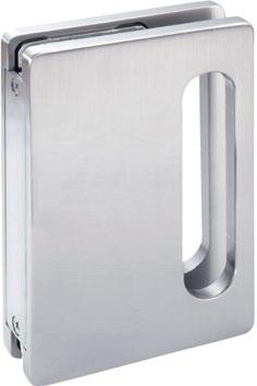 TGPH80 TGLC01 Uchwyt do drzwi Wkładka przesuwnych do zamka Pull handle for Profile sliding cylinder door 10 Przygotowanie szkła Glass preparation 132 10 54