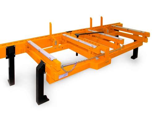 TRAK Wood-Mizer PRZED U ENIE O A Segmenty ³o a dla maszyn z serii LT10 i LT15: Zakup pojedynczego segmentu zwiêksza d³ugoœæ ciêcia o 1,95 m.