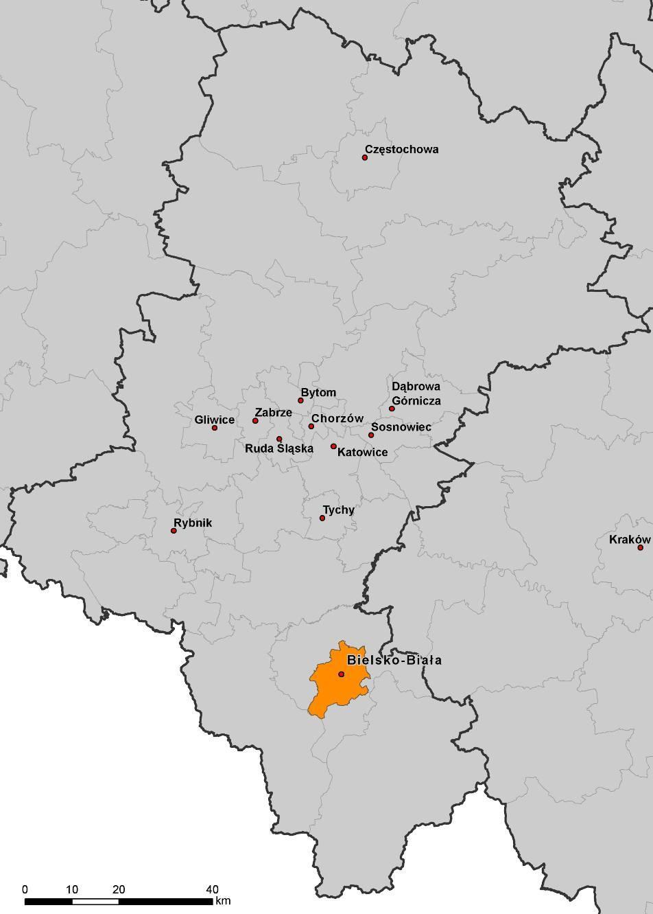 BielskoBiała stanowi ważny węzeł kolejowy południowej Polski zarówno transportu osobowego, jak i towarowego. Miasto posiada bezpośrednie połączenia z większością dużych miast w kraju. Rys. 4.2.