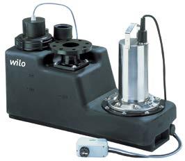 Pompy do odprowadzania wody brudnej i ścieków Wilo-Drainlift S Kompaktowy agregat ściekowy jednopompowy, wyposażony hermetyczny gazo i wodoszczelny zbiornik oraz układ sterujący do automatycznej