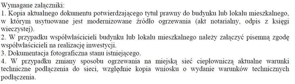 Czyste powietrze Trójmiasta Wniosek Zdjęcie pieca/ kotła przed likwidacją zdjęcie może być: wywołane lub wydrukowane na domowej drukarce lub