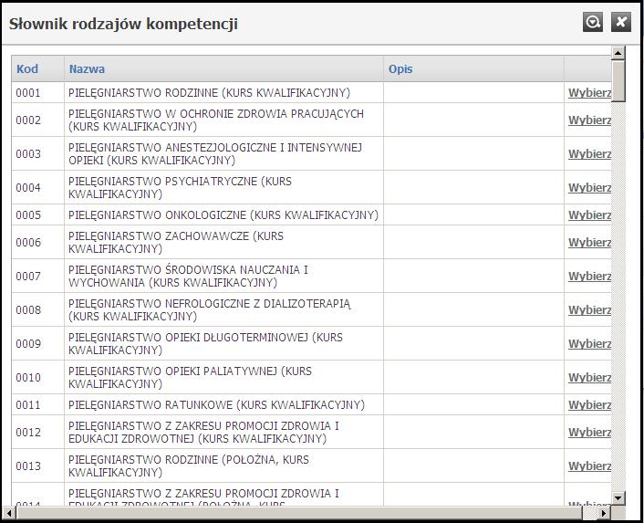 Słowniki 78 Słownik rodzajów kompetencji 11.