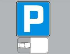 W miejscu oznaczonym tym znakiem moŝna zaparkować pojazd: A. czterema kołami na chodniku prostopadle do krawęŝnika B.