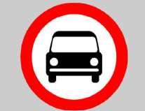 autobusom przegubowym C. ciągnikom rolniczym 246.Znak ten: A. oznacza bezwzględny zakaz uŝywania sygnału dźwiękowego B.