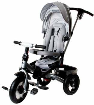 kg 2 m+ 90/42/58 parent handle with steering and height adjustment canopy safety belts turning seat *additional