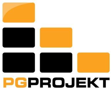 PGProjekt Arkadiusz Wiszniewski ul. Obrońców 1; 10-606 Olsztyn tel. 0665-050-086, e-mail: biuro@pgprojekt.pl NIP: 739-303-98-69; Regon: 280308376 VW Bank Direct: 57 2130 0004 2001 0456 8788 0001 www.