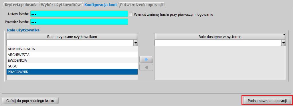 Otworzy się kreator, za pomocą którego można wybrać właściwe konta użytkowników Active Directory i założyć na ich podstawie konta w aplikacji.