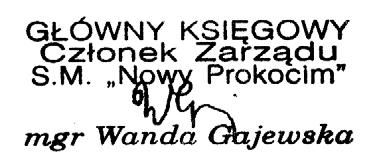 SPÓŁDZIELNIA MIESZKANIOWA Kraków, dnia 14 maja 2018 r. NOWY PROKOCIM 30-868 Kraków, ul. Kurczaba 25 Z A W I A D O M I E N I E Zarząd Spółdzielni Mieszkaniowej Nowy Prokocim działając na mocy 91 ust.