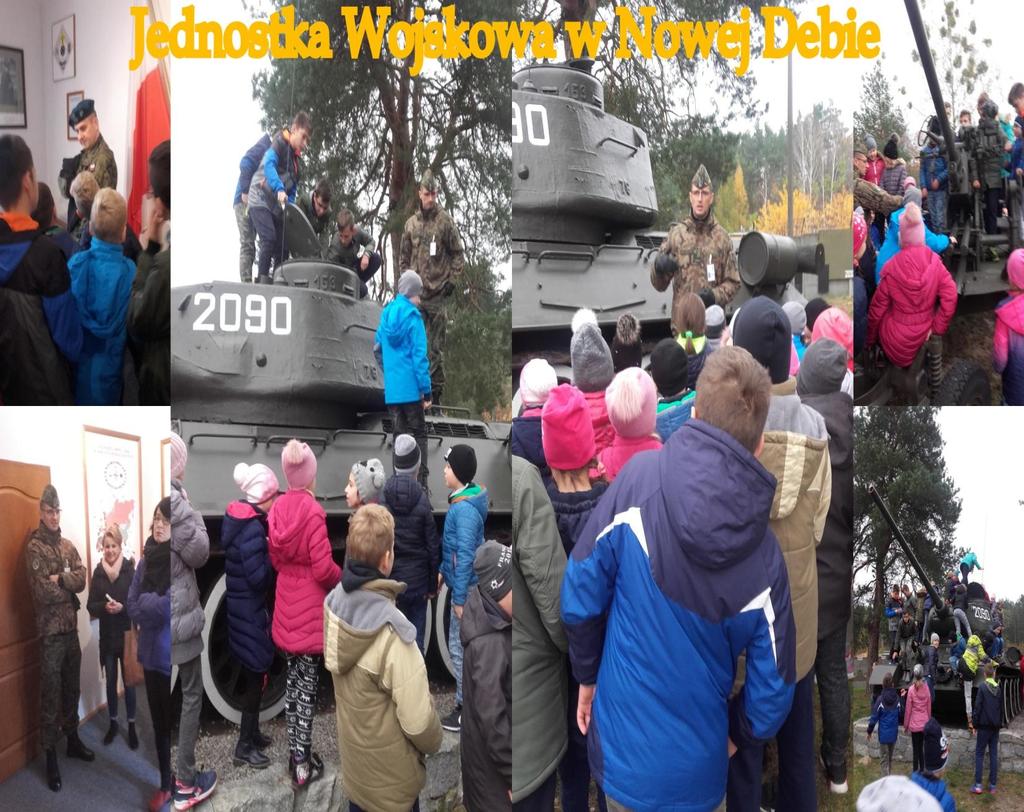 W dniu 09.11.2017r.odbyła się wycieczka do Jednostki Wojskowej w Nowej Dębie. Dzieci zwiedzały Ośrodek Szkolenia Poligonowego Wojsk Lądowych.