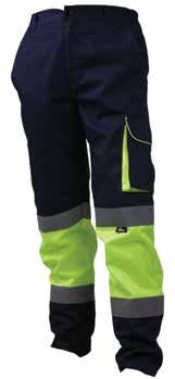 kieszeń tylna EN ISO20471 Klasa 1 EN ISO20471 Klasa 2 92,50 zł Spodnie robocze, ostrzegawcze o intensywnej widzialności, dostępne w dwóch kontrastowych kolorach: VWTC07-2BYN fl uorescencyjnym