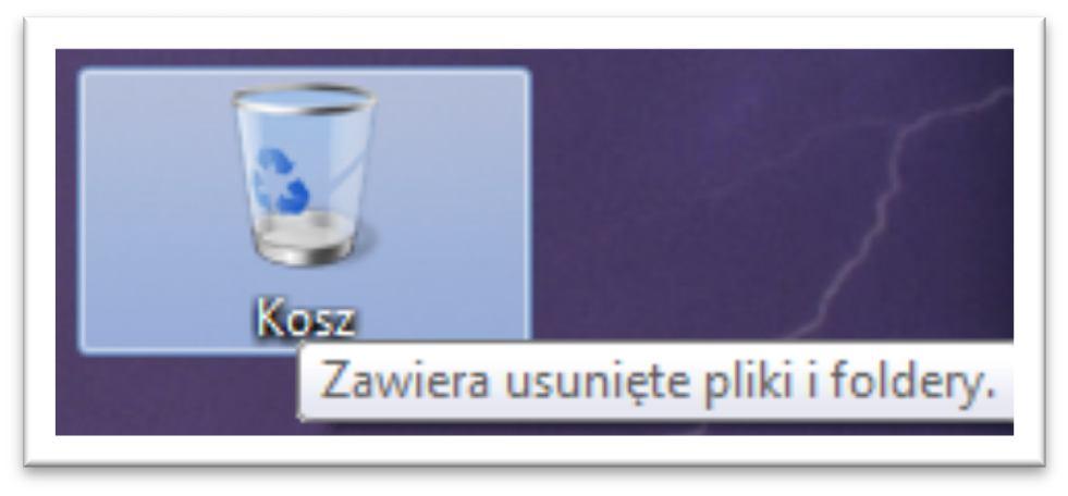 Wskazanie obiektu powoduje wyświetlenie opisu dotyczącego tego elementu Wskaźnik może się zmienić w zależności od tego, co wskazuje.