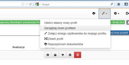 Ponadto uprawnienia można nadawać w zakresie podglądu lub zarządzania na poziomie elementu i projektu. Element - wniosek o dofinansowanie, zamówienie.