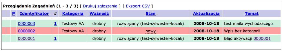 Logowanie Ka żdy z u żytkowników Systemu posiada indywidualne konto u żytkownika, umo żliwia to przypisane problemów do konkretnych osób.