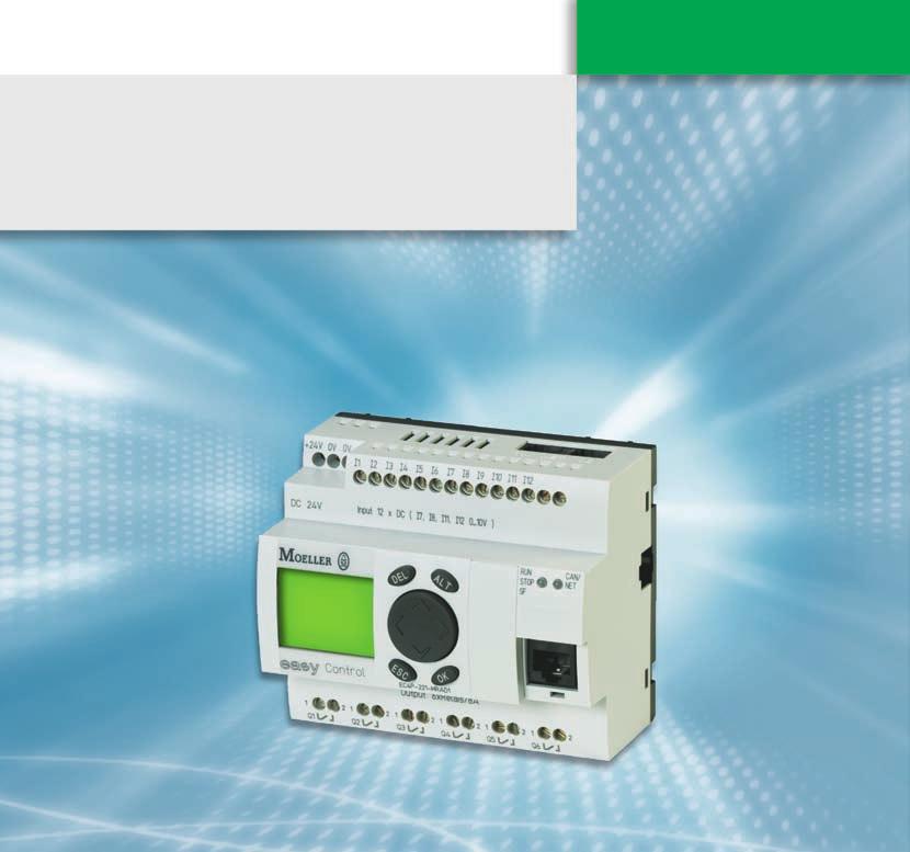 easy Control Ethernet, pełna funkcjonalność oraz wydajność w klasie Compact. Soft-Pro MFD-Titan Power I/O Modules Communication Modules PASSWORD STOP RUN \/ SET CLOCK... INFORMATION.