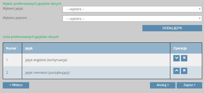 W celu wskazania więcej, niż jednej pozycji w słowniku, np.