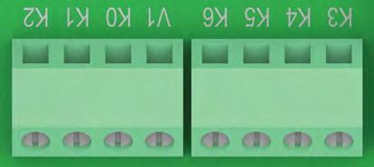 bezpotencjałowych 2 Przełącznk DIP do VCC opornka końcowego RS485 3 Blok zacsków do zewnętrznego odłączana (EPO) wejść cyfrowych 4 Blok zacsków do VCC opornka końcowego RS485 Wejśca cyfrowe