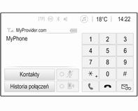 42 Telefon Menu główne TELEFON jest dostępne tylko wtedy gdy do systemu audio-nawigacyjnego za pośrednictwem łącza Bluetooth jest podłączony telefon komórkowy. Szczegółowy opis 3 38.