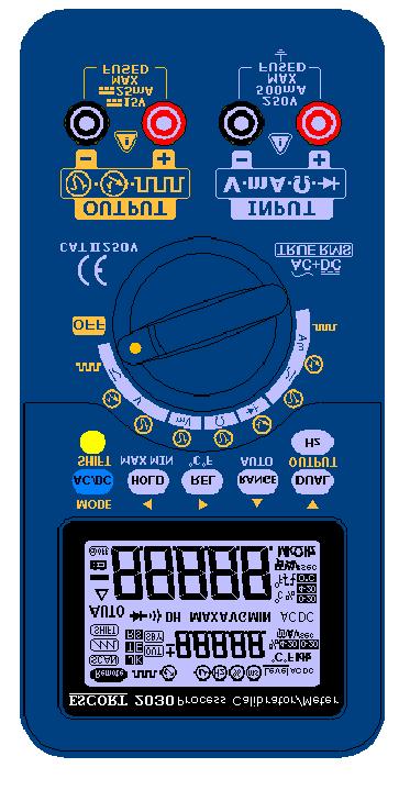 KALIBRATOR - MULTIMETR ESCORT 2030 DANE TECHNICZNE 1.