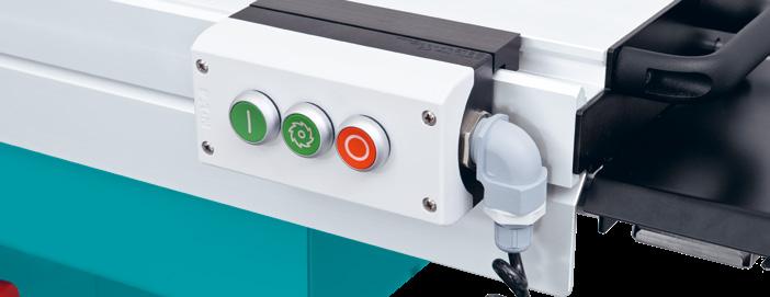 30 31 Laserowy wskaźnik rzazu Włącznik / wyłącznik Instalacja smarująca minimalną ilością chłodziwa Osłony ochronne Laserowy
