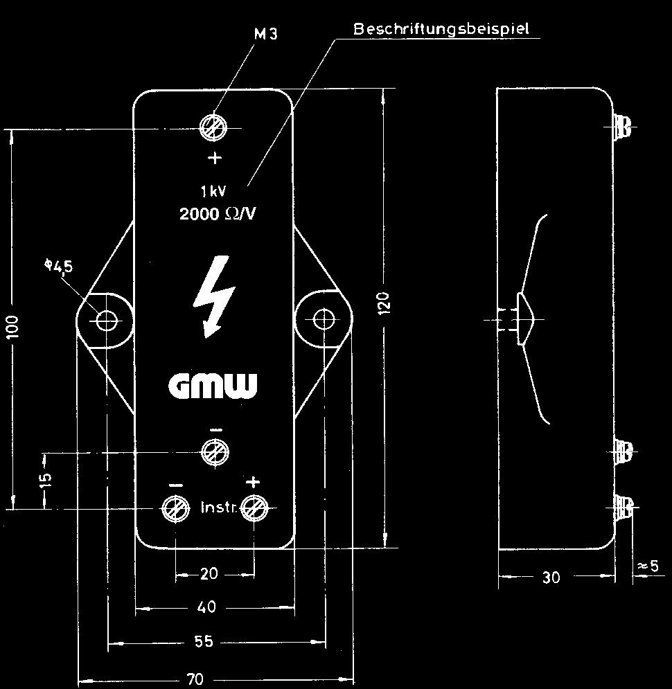 Do wska nika jest wówczas doprowadzone napi cie 25 V. Schemat elektryczny.