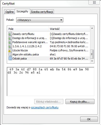 Zrzut ekranu wykonany w przeglądarce Microsoft Internet Explorer Jeśli zauważysz co najmniej jeden z poniższych objawów: Kłódka widoczna na pasku adresu strony nie jest zamknięta lub pojawia się przy