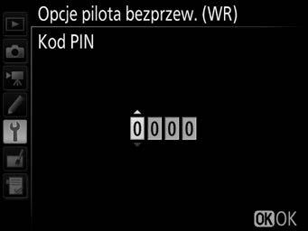 W przypadku gdy tryb połączenia jest ustawiony na kod PIN Wprowadź żądany kod PIN (4-cyfrowy