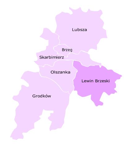 Rysunek 1 Lokalizacja Gminy Lewin Brzeski Źródło: http://www.odnowawsi.eu Gmina Lewin Brzeski ma charakter miejsko-wiejski i zajmuje obszar 15.970 ha.