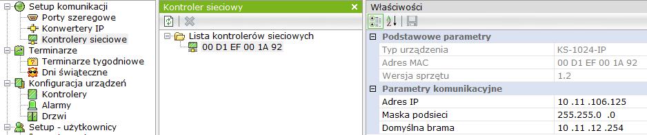 Gdy do sieci LAN zostanie podłączony nowy konwerter to kliknij na przycisku Wyszukaj konwertery na górnym pasku okna.