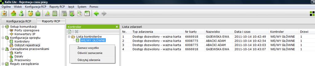 Ustawienie na TAK spowoduje, że zdarzenia Dostęp zezwolony wygenerowane przez ten czytnik będą brane pod uwagę jako ważne rejestracje pracownika w procesie kalkulacji RCP. 6.2.