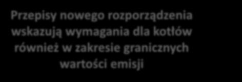 Likwidacja kopciuchów Zmian nie stosuje się do kotłów : wytwarzających ciepło jedynie na potrzeby zapewnienia ciepłej wody użytkowej