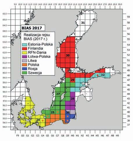 szprotów w toni wodnej dość rozległego obszaru Bałtyku, faza żerowania części populacji śledzi bałtyckich po wczesnowiosennym tarle oraz tarło części populacji dorszy. W ww.