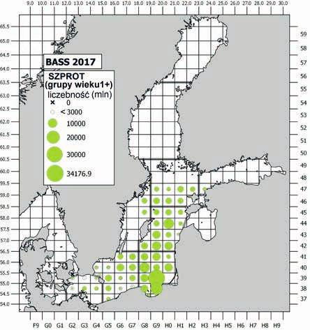 Zakres geograficzny obszaru Bałtyku pokryty badaniami w rejsie BIAS, realizowanym we wrześniu-październiku przez dziewięć państw był większy niż w maju 217 r. (rys. 1).