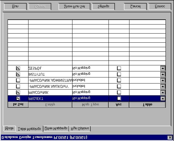 Zaznaczyć opcję Customize the Database Transformer i wybrać