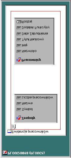 Diagramy struktury aplikacji (2) widok danych nadrzędna tabela bazowa moduł widok interfejsu tabela look-up element niezwiązany powiązania