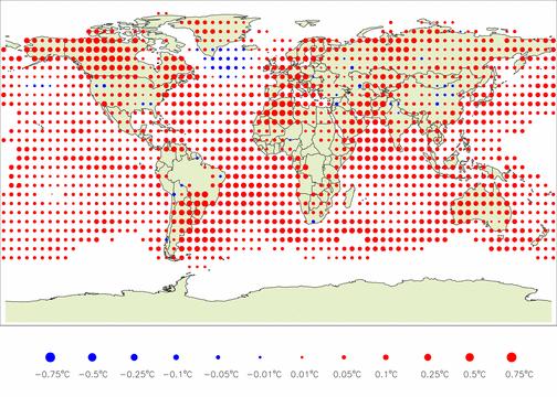 Rozkład zmian temperatury lata od 1880 http://www.ncdc.noaa.gov/gcag/g cag.
