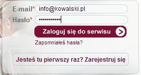 2. Logowanie i Pulpit Aby zalogować się do serwisu i zacząć korzystać z aplikacji, wejdź na stronę główną (www.dojrzalaprzedsiebiorczosc.