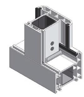 technika progowa VEKA 14 Łączniki słupka stałego - VEKA 70mm AD Łącznik słupka stałego (T.