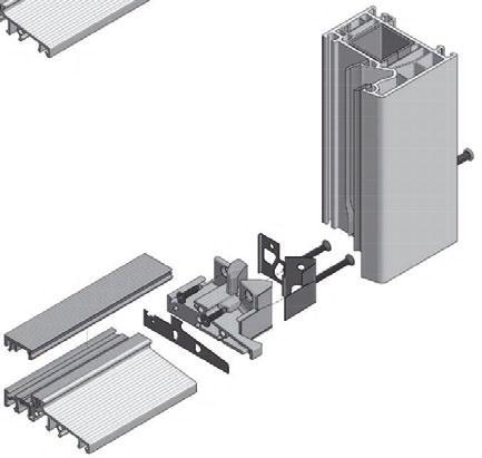 technika progowa VEKA 18 COMBI - technika progowa Softline 76 Łącznik poziomy SA9076g/AD SA9076g/MD Łącznik poziomy ramy (SA )