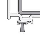 aluminiowy z podwójnym doszczelnieniem, 1950 mm Numer: WSA5048SK/uszczelka 1/ uszczelka 2 (patrz uszczelki) Numer Kolor System Opakowanie/szt. WSA5048SK/...*/.