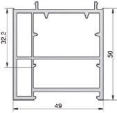 49x50mm 45 TSUK6230/RC* szary 62x30mm 45 TSUK6265/RC*