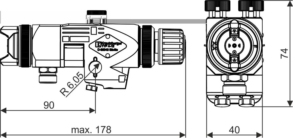 Instrukcja obsługi T-Dok-040-PL-Rev.5 13 Dane techniczne 13.1 Wymiary i ciężar Parametr Wartość Jednostka Szerokość 40 mm Wysokość 74 mm Długość maks.