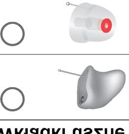Można używać następujących standardowych wkładek usznych: Standardowe wkładki uszne Click Sleeve