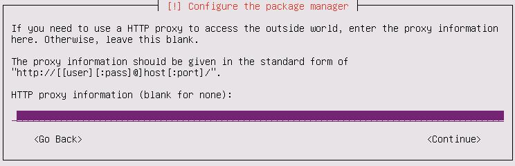 12. W dalszym etapie instalacji można podać serwer Proxy wg zapisu adres_ip:port.