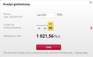 2. Aby przystąpić do Promocji należy złożyć, w okresie trwania Promocji, wniosek o kredyt gotówkowy lub wniosek o kredyt gotówkowy wraz z wnioskiem o Ubezpieczenie na życie i od innych zdarzeń na