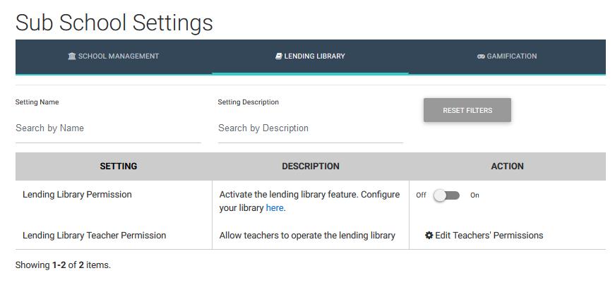 W drugiej zakładce (Lending Library) można włączyć opcję Lending Library (Biblioteka),