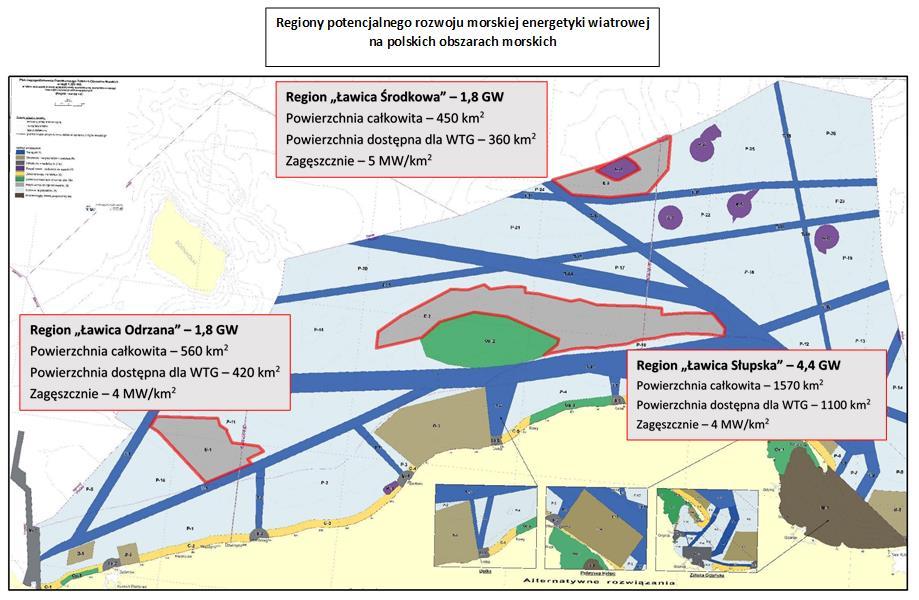 Potencjał mocy Morska energetyka wiatrowa w Polsce Region Ławica Odrzana - 1.