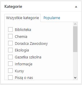 Opublikuj natychmiast możemy tutaj ustawić aby wpisu został opublikowany automatycznie danego dnia o wybranej godzinie 2.3.