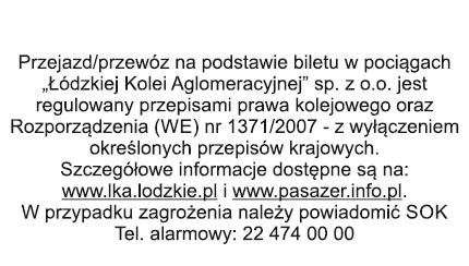 Wzór nr 4 Wzór papieru z rolki (druk H-0016) do wydawania biletów oraz innych