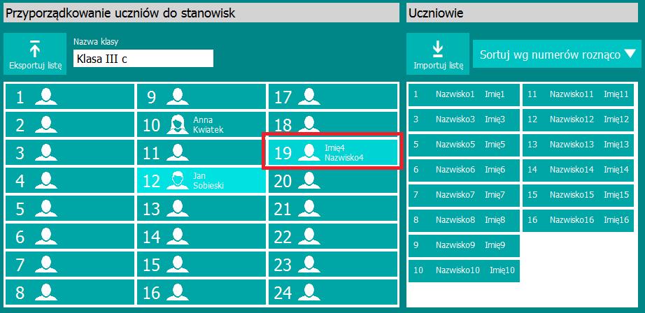 2.4.10. Eksportowanie ucznia Do eksportowania imienia i nazwiska ucznia służy przycisk Eksportuj w obszarze Dane ucznia. Dane ucznia można eksportować do plików: LST, XML, SOU, CSV, TXT. 2.4.11.